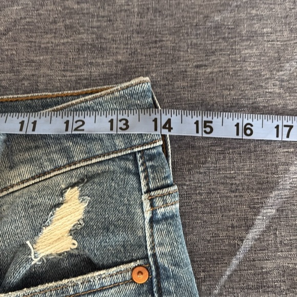Madewell Women’s Sz 25 The Perfect Vintage Jean Distressed Straight Leg - Picture 6 of 7